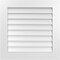 Ekena Millwork Vertical Surface Mount PVC Gable Vent: Non-Functional, w/ 3-1/2"W x 1"P Standard Frame, 28"W x 28"H GVPVE28X2801SN - alternate 1